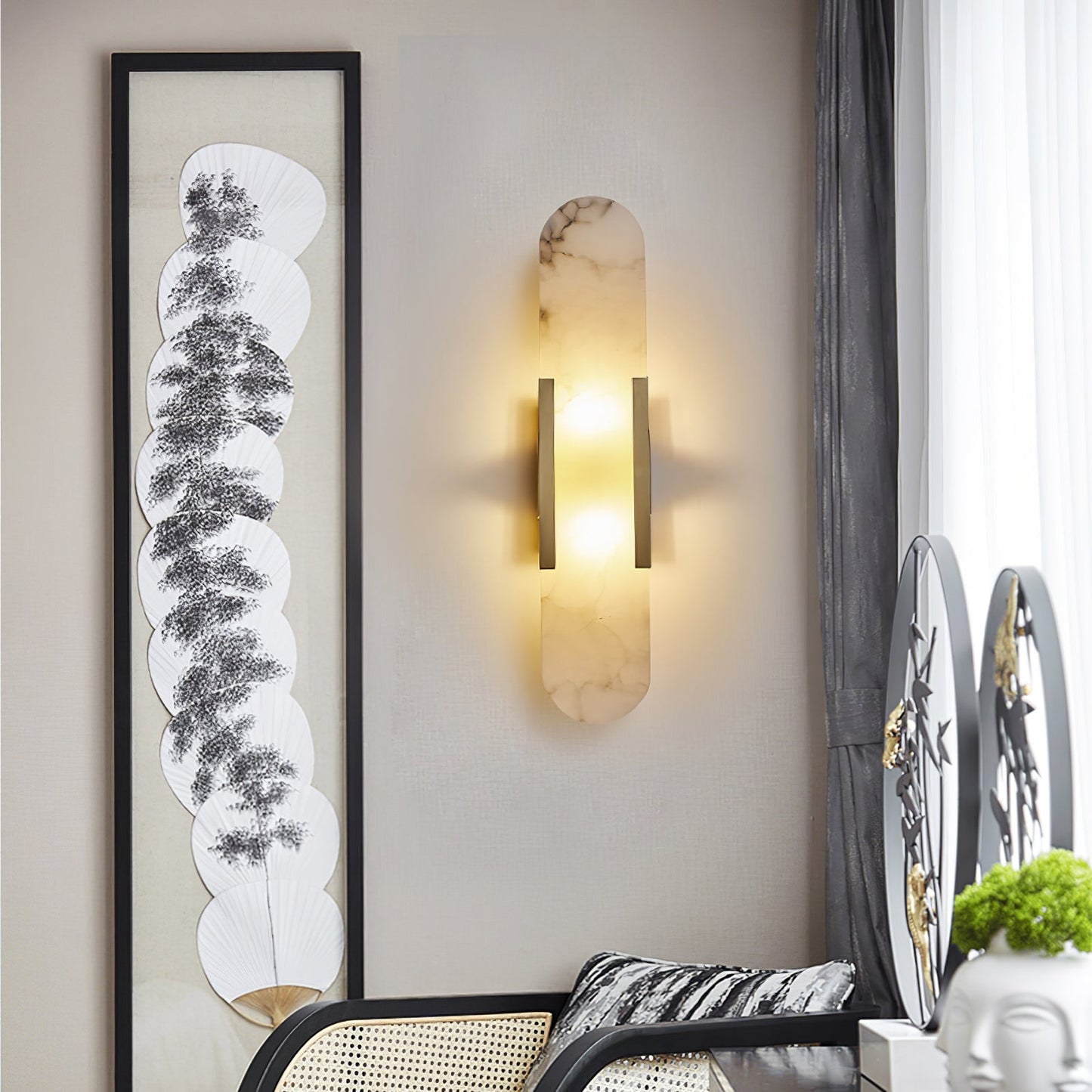 Geoffrey Alabaster Wall Lamp