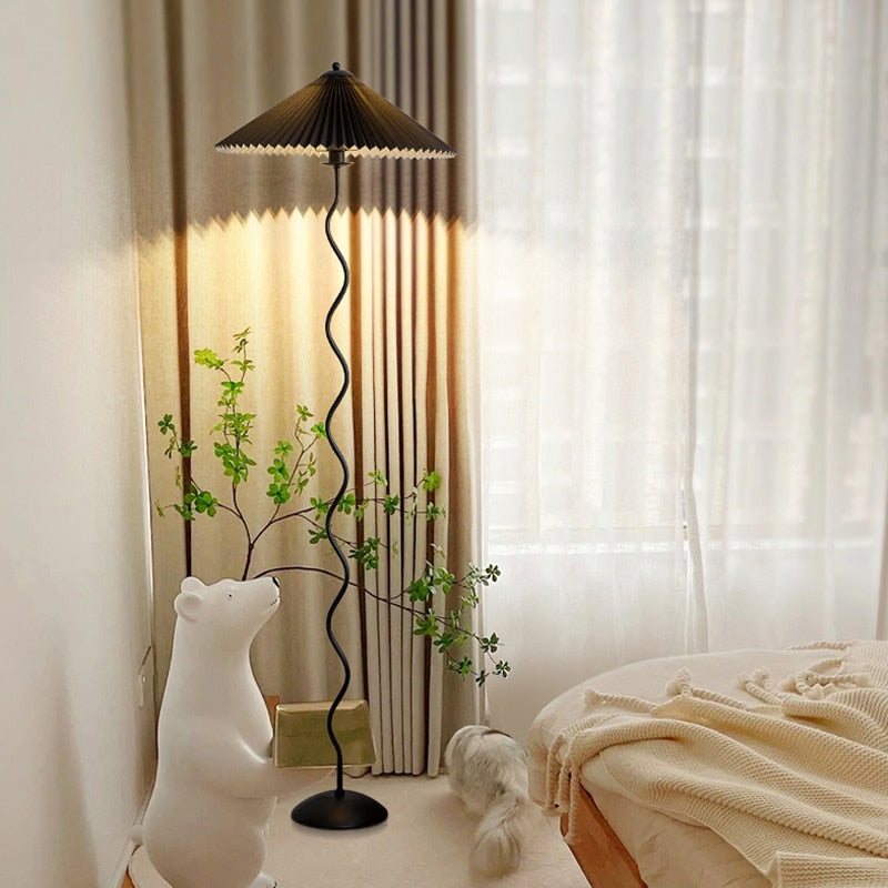 Tristan Fabric LED Floor Lamp