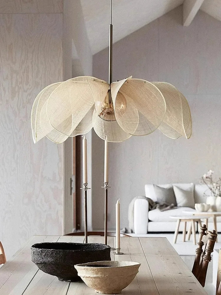 Dori Fabric Flower Pendant Light