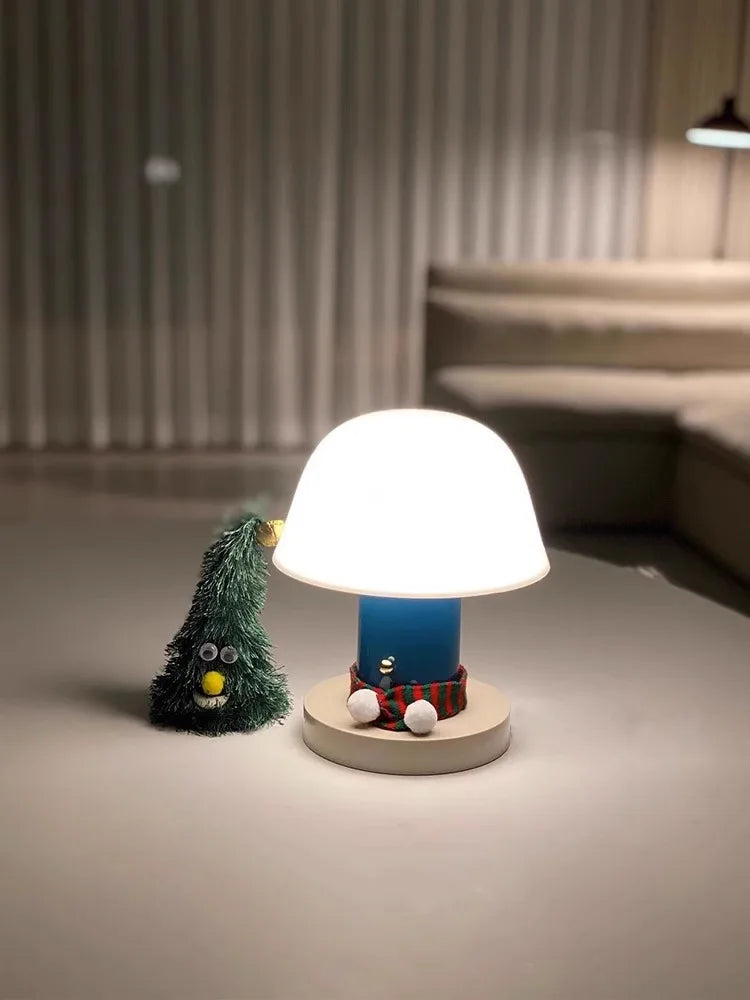 Emmy Cordless Rechargeable Mushroom Table Lamp
