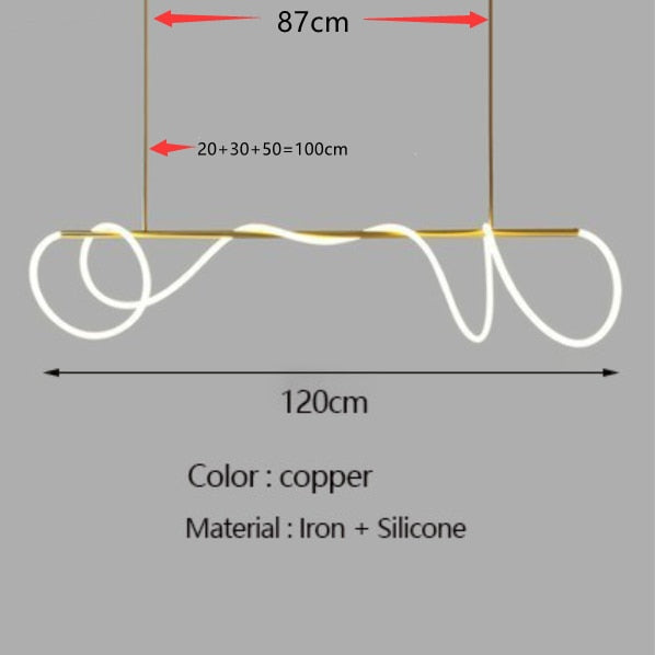 Noa Long Hose LED Chandelier