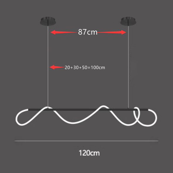 Noa Long Hose LED Chandelier