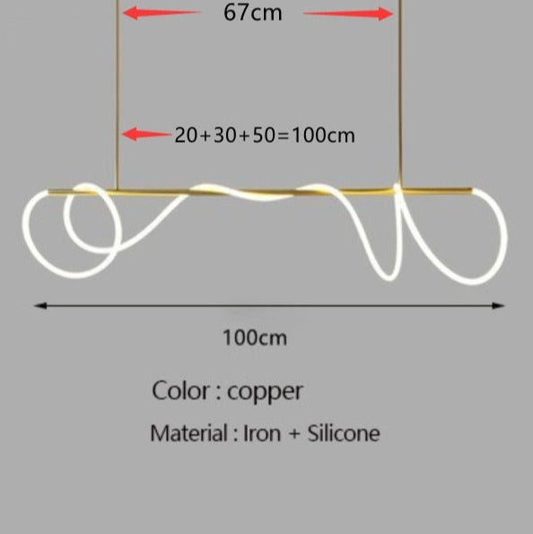 Noa Long Hose LED Chandelier