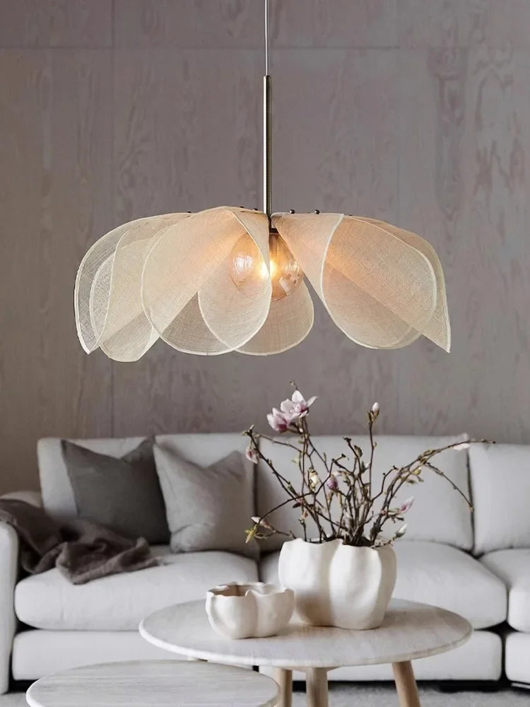 Dori Fabric Flower Pendant Light