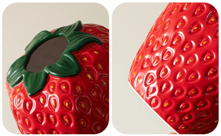Strawberry Ceramic Vase