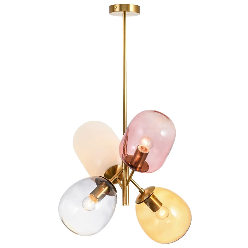 Brotons 4 - Light Lantern Bulb LED Pendant with Wrought Iron Accents