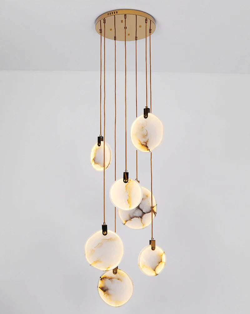 Modern Marble Crystal LED Chandelier
