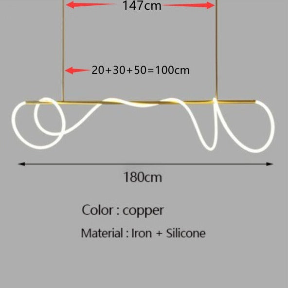 Noa Long Hose LED Chandelier