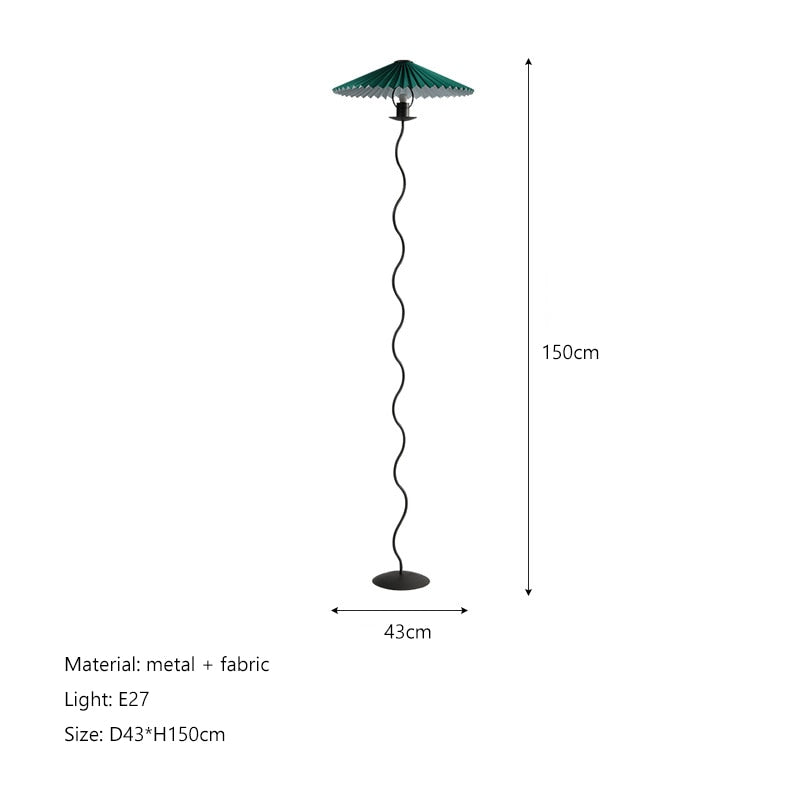 Tristan Fabric LED Floor Lamp
