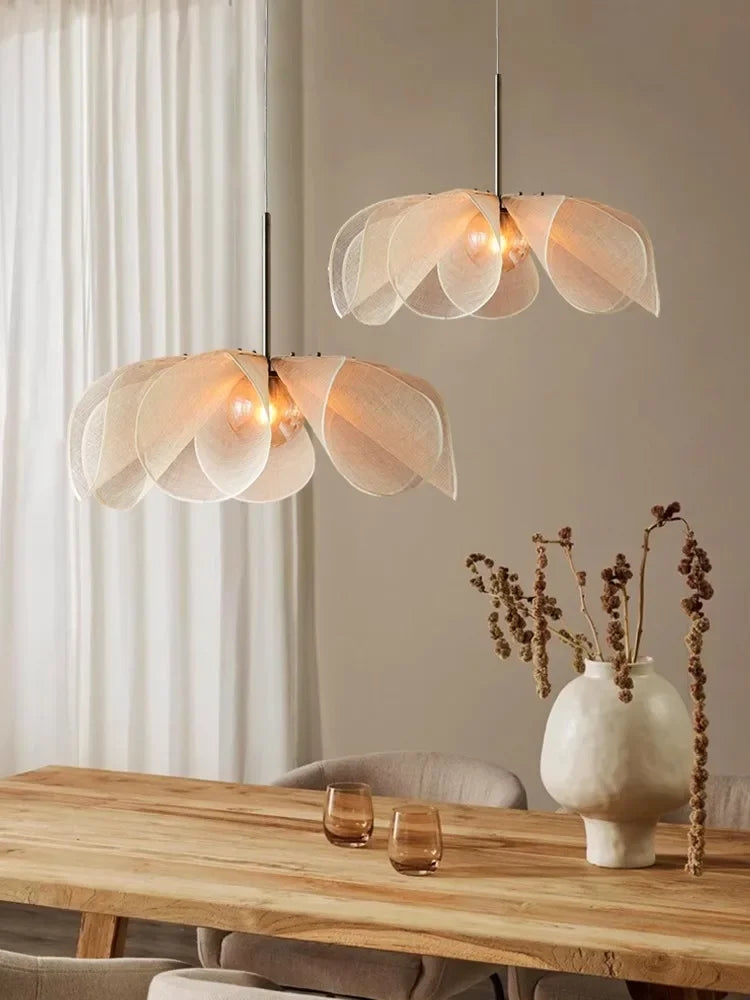 Dori Fabric Flower Pendant Light