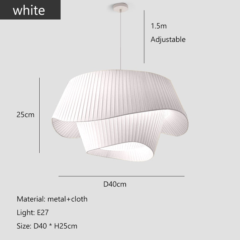 Jade Fabric Ceiling Light