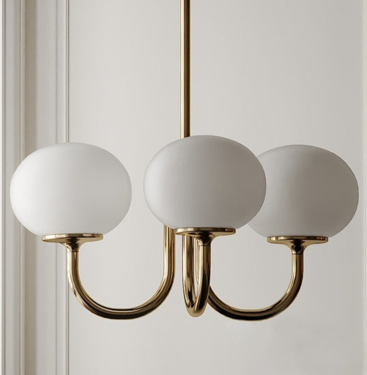 Clara Vintage Glass Chandelier