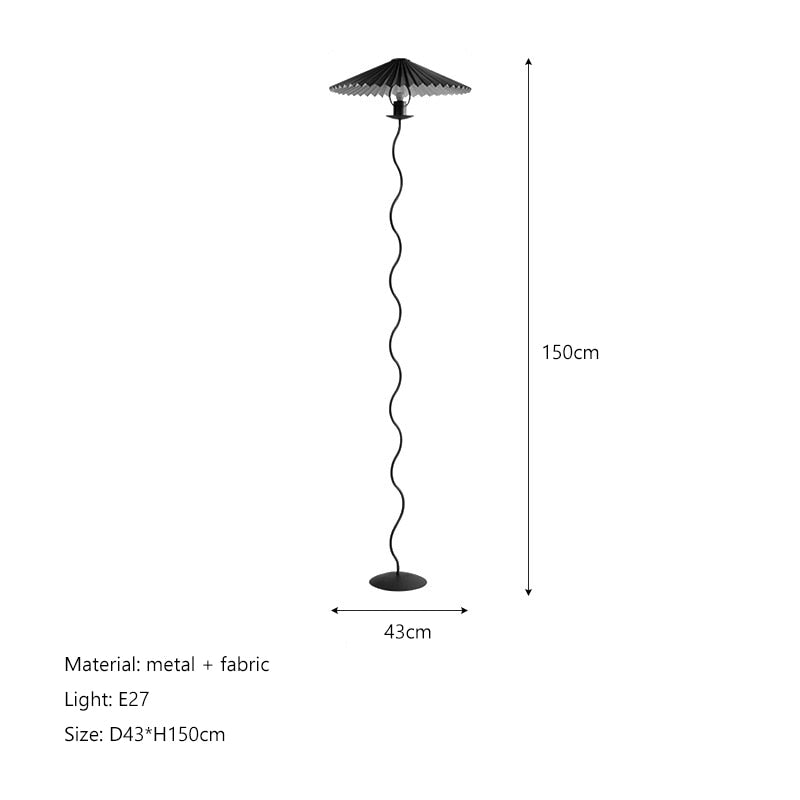 Tristan Fabric LED Floor Lamp