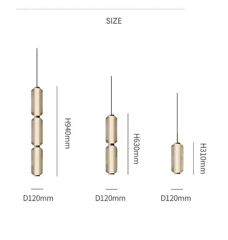 Leah Modern Glass Pendant Light