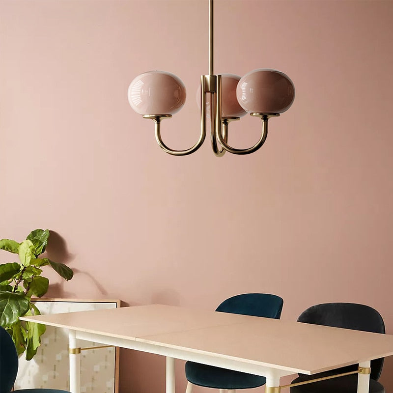Clara Vintage Glass Chandelier