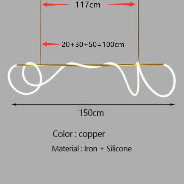 Noa Long Hose LED Chandelier