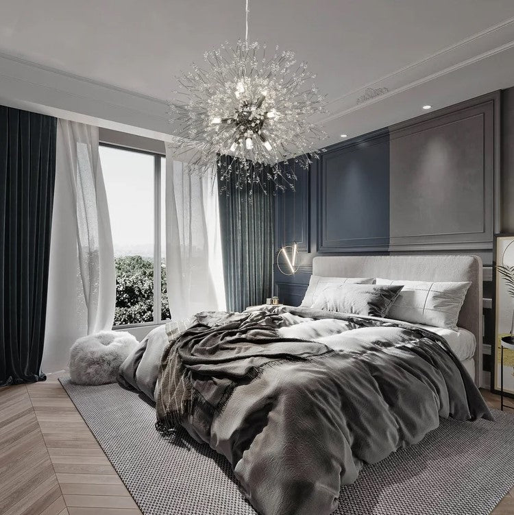 Lakeyah 9 - Light Dimmable Sputnik Sphere Chandelier