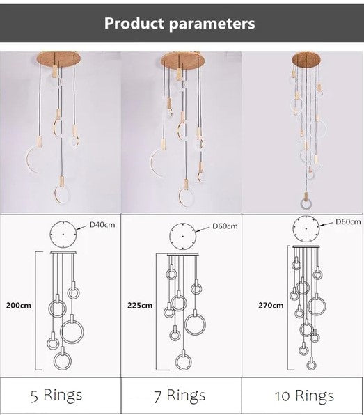 Halo Modern LED Chandelier