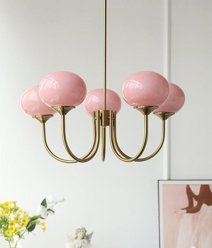 Clara Vintage Glass Chandelier