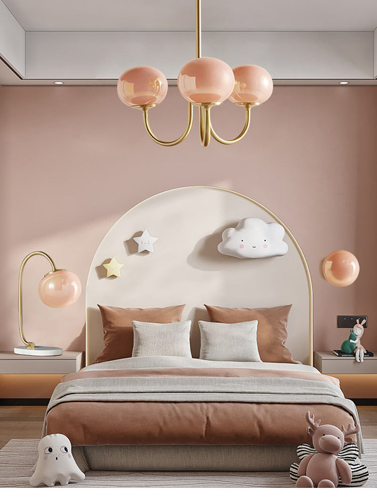 Clara Vintage Glass Chandelier