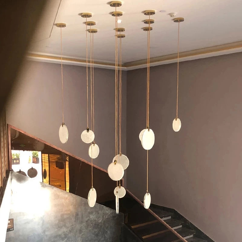 Modern Marble Crystal LED Chandelier
