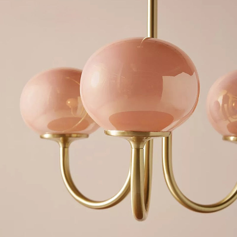 Clara Vintage Glass Chandelier