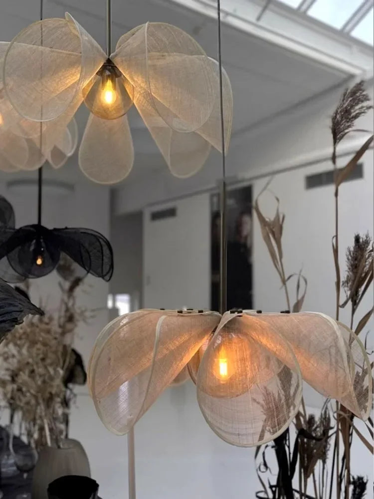 Dori Fabric Flower Pendant Light