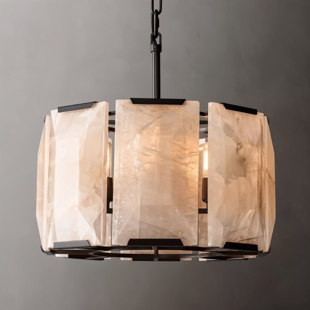 Verona Round Alabaster Chandelier