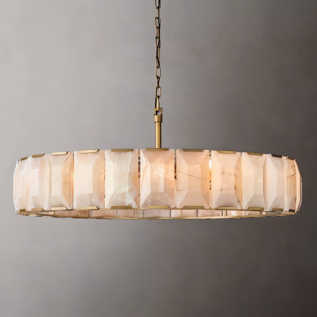 Verona Round Alabaster Chandelier