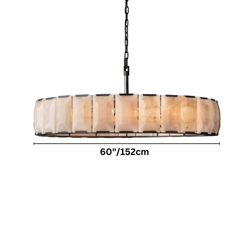 Verona Round Alabaster Chandelier