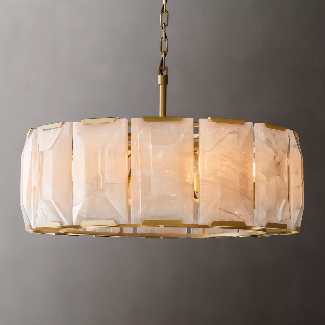 Verona Round Alabaster Chandelier