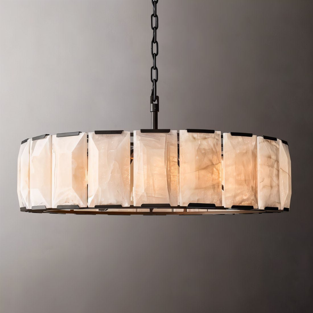 Verona Round Alabaster Chandelier