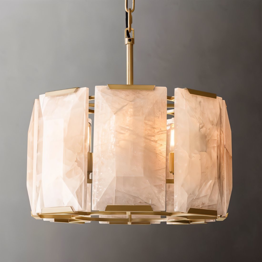 Verona Round Alabaster Chandelier