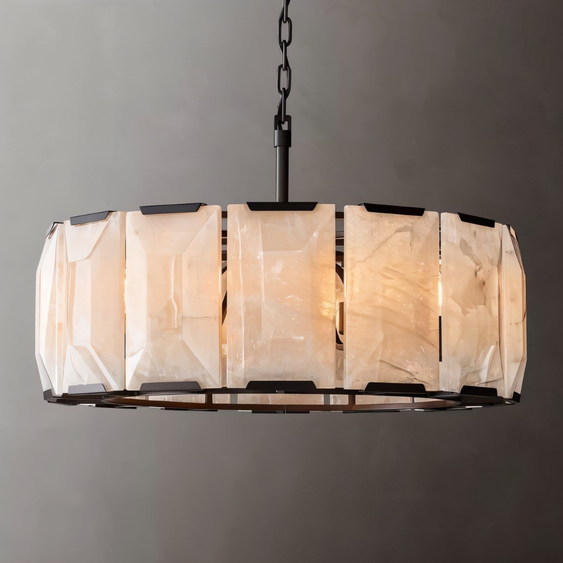 Verona Round Alabaster Chandelier
