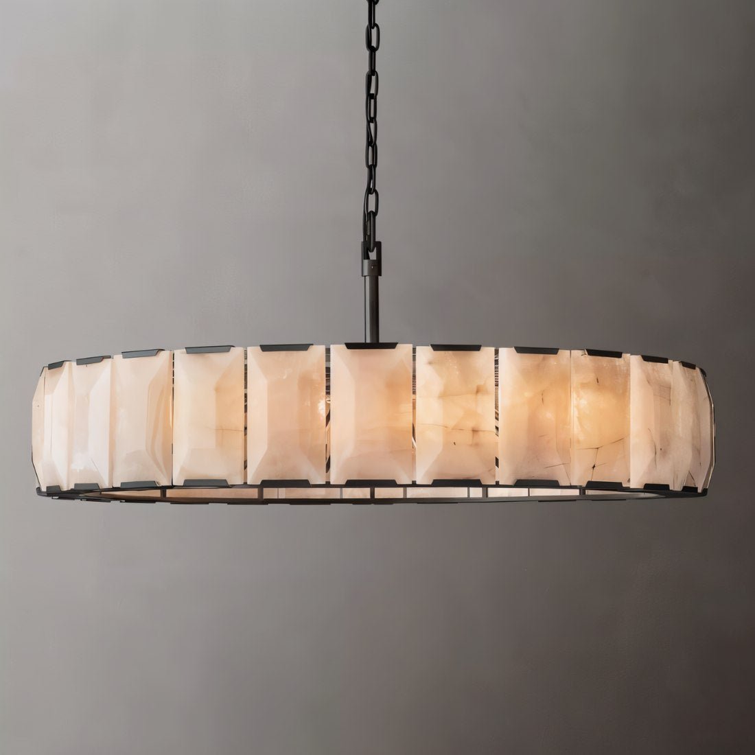 Verona Round Alabaster Chandelier