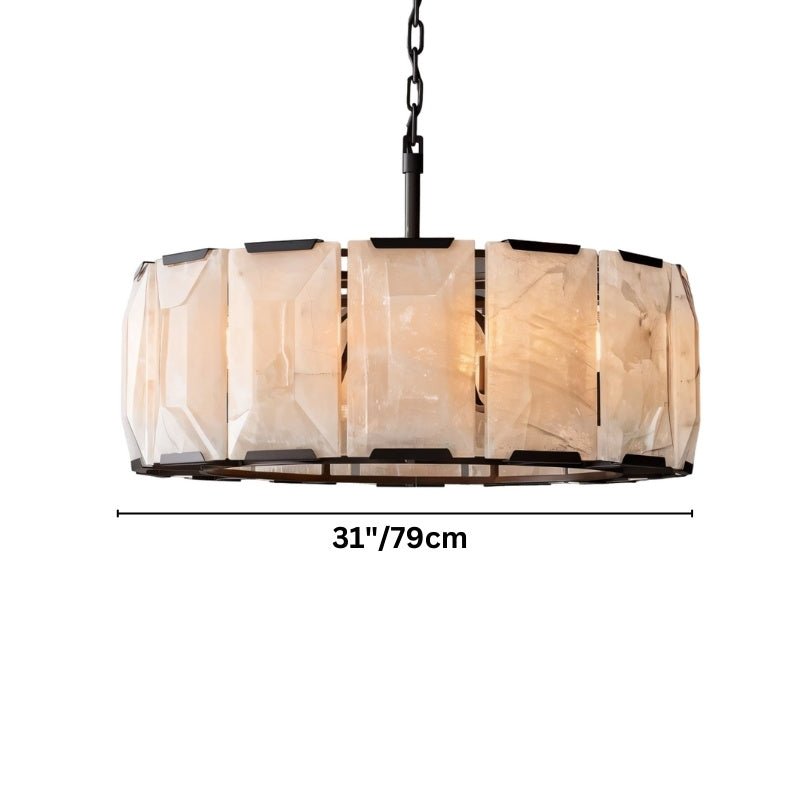 Verona Round Alabaster Chandelier