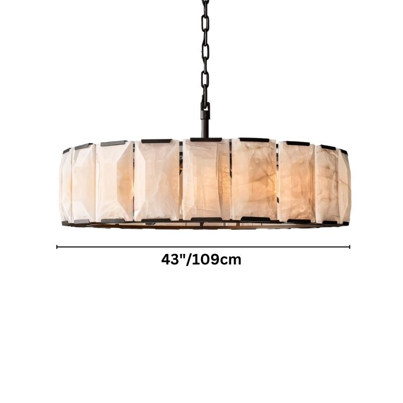Verona Round Alabaster Chandelier