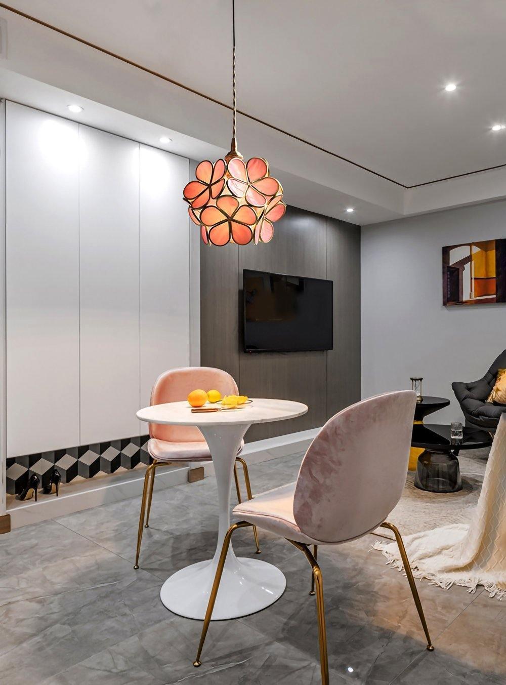 Mira Glass Petal Pendant Light