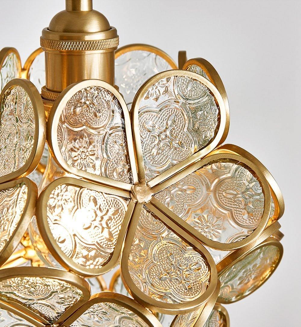 Mira Glass Petal Pendant Light