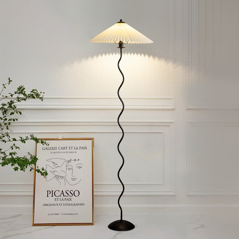 Tristan Fabric LED Floor Lamp