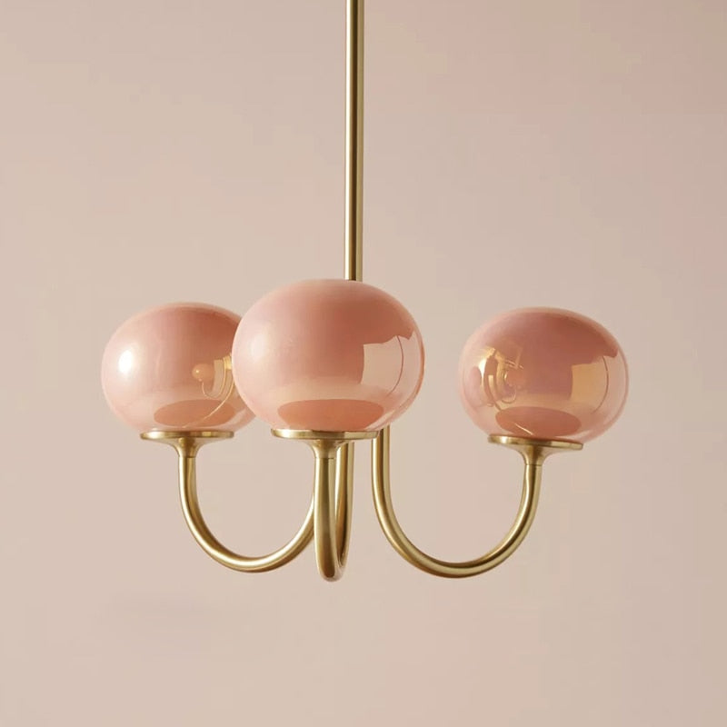Clara Vintage Glass Chandelier