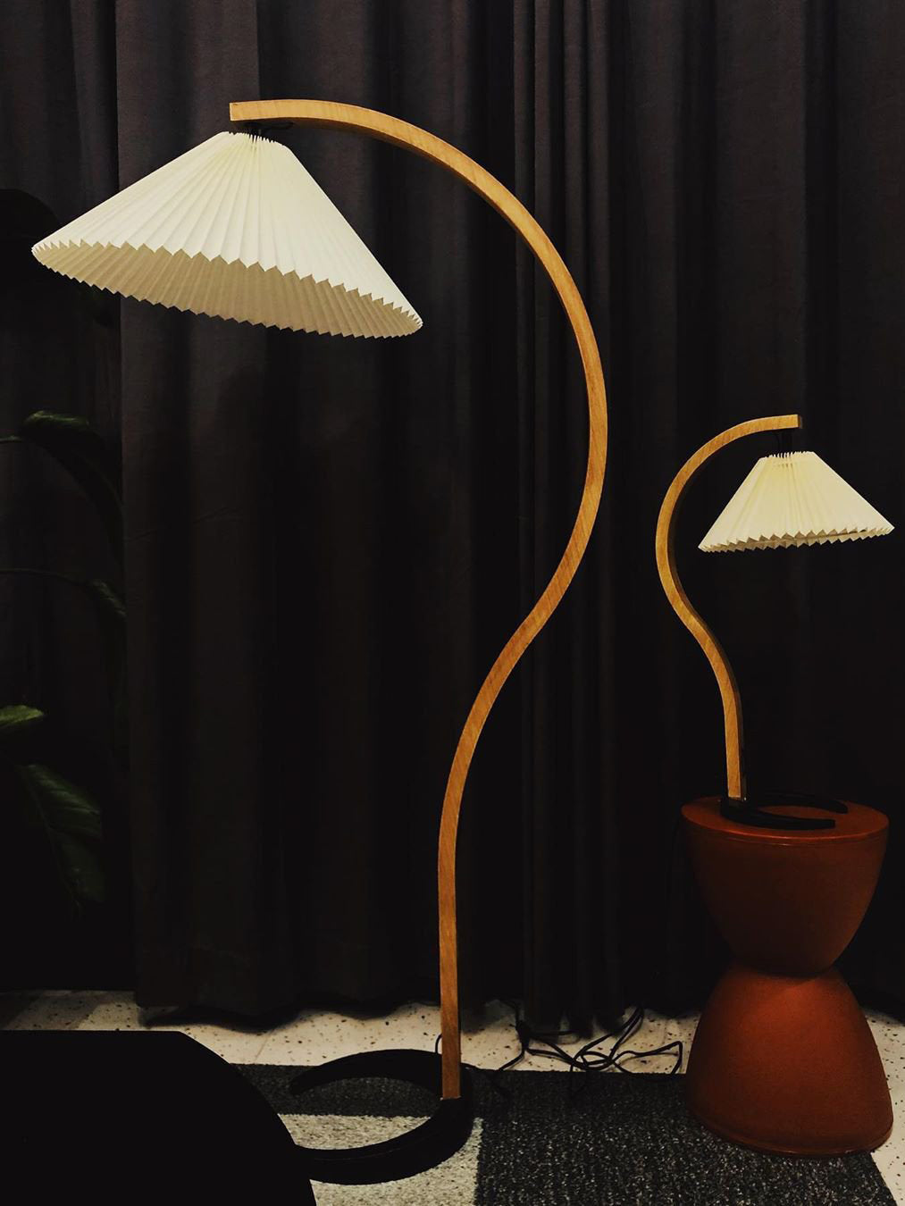 Caprani Wooden Floor Lamp