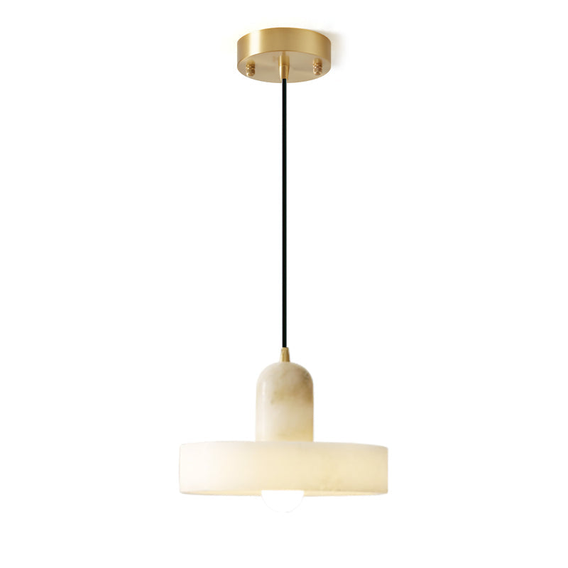 Disc Orb Alabaster Pendant Lamp