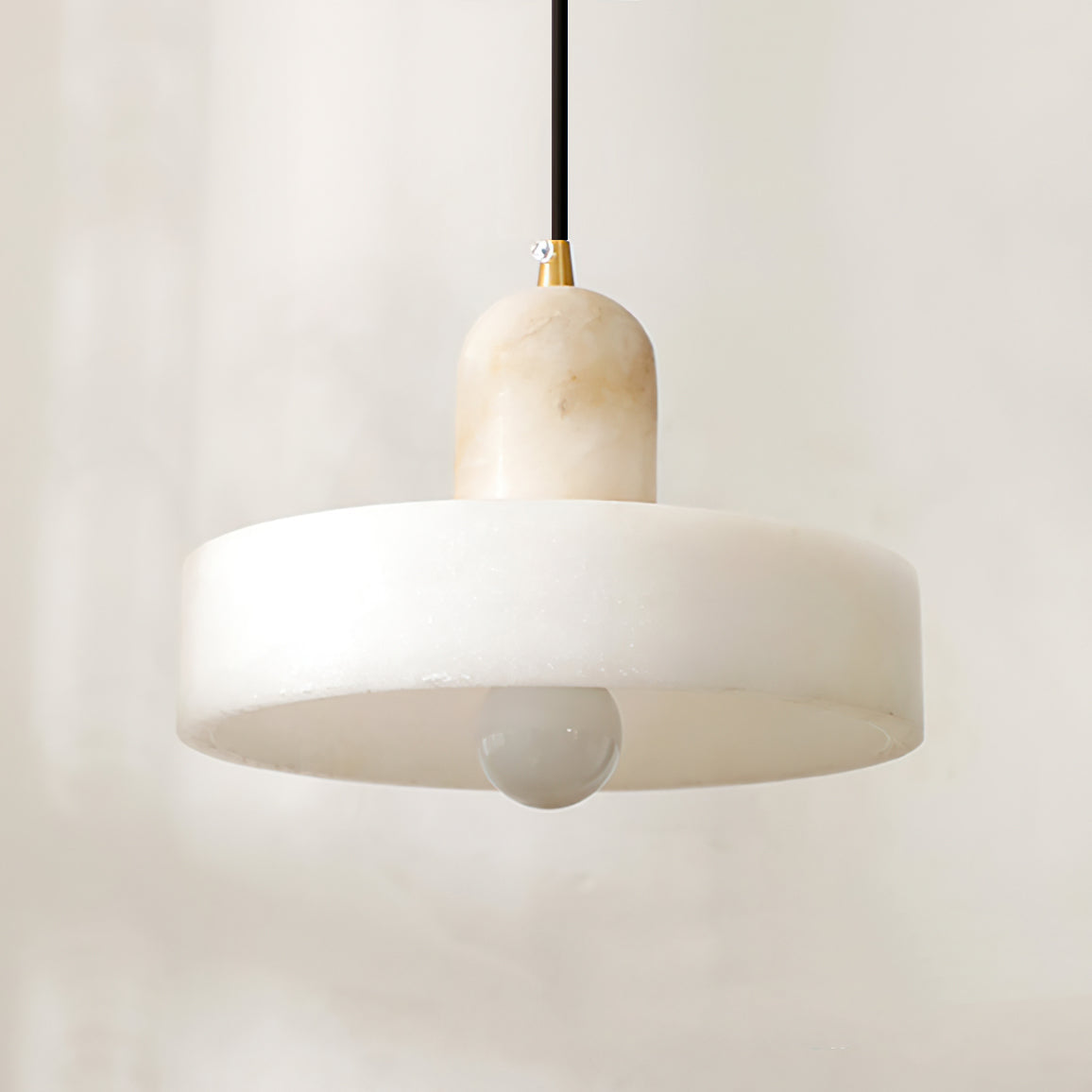 Disc Orb Alabaster Pendant Lamp