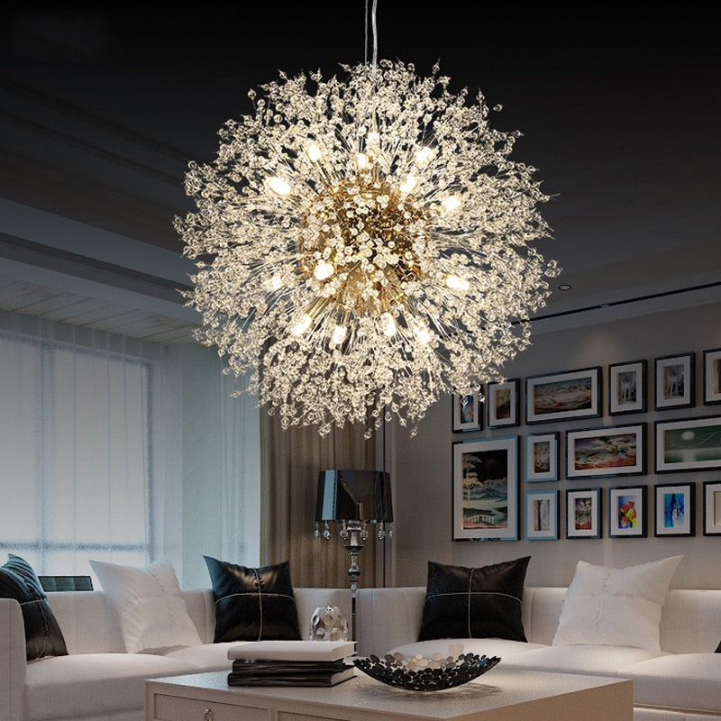 Lakeyah 9 - Light Dimmable Sputnik Sphere Chandelier