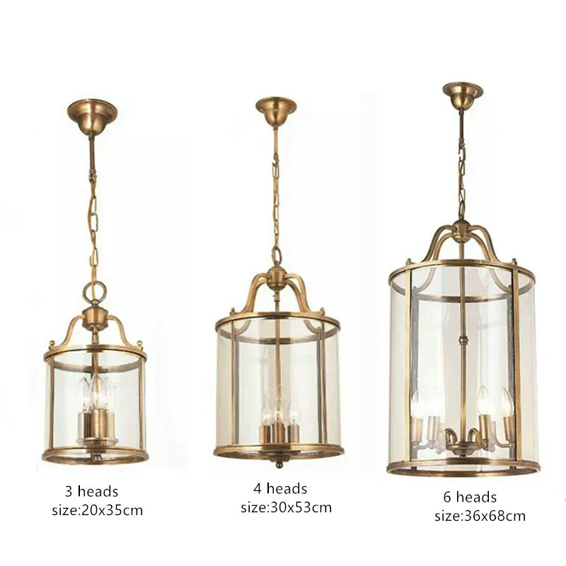 American Vintage Birdcage Copper Chandeliers