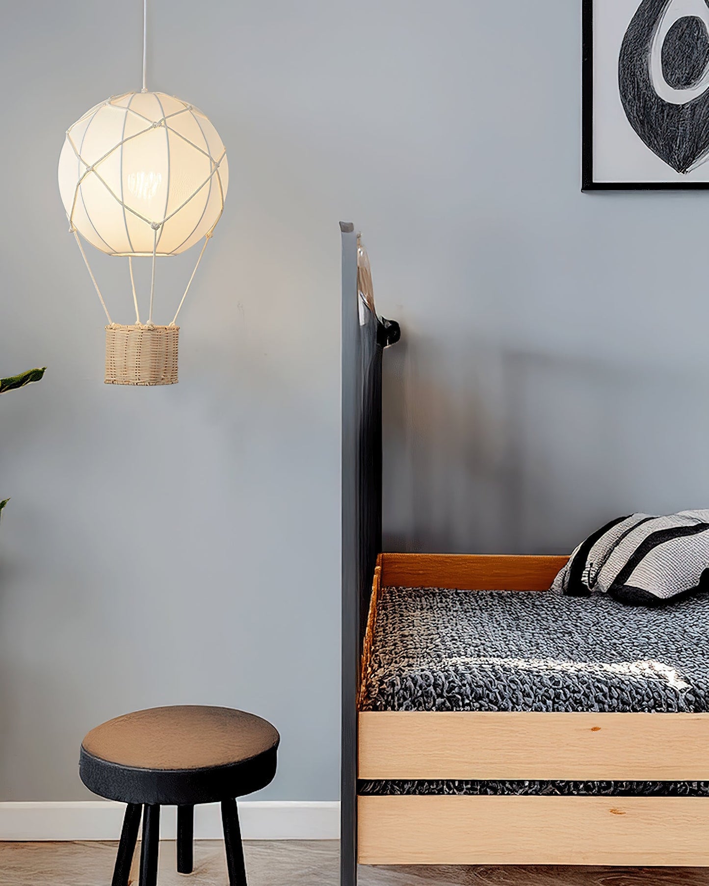 Hot Air Balloon Fabric Pendant Light