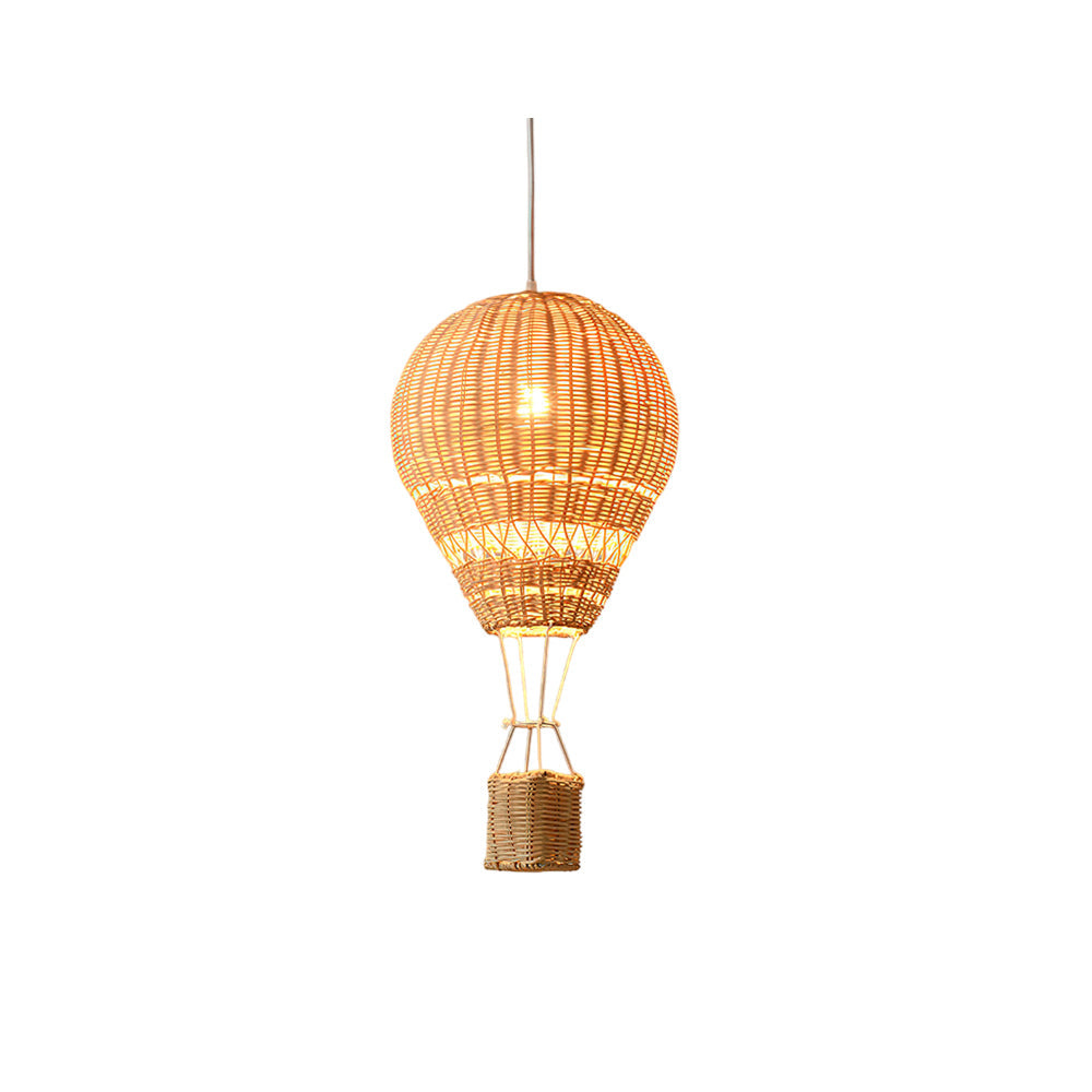Hot Air Balloon Rattan Pendant Light