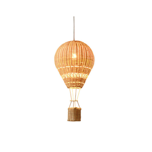 Hot Air Balloon Rattan Pendant Light