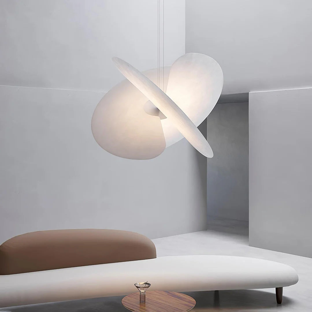 Modern pendant light fixture in a minimalistic interior setting